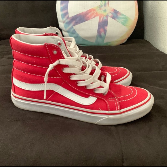 red vans high tops womens